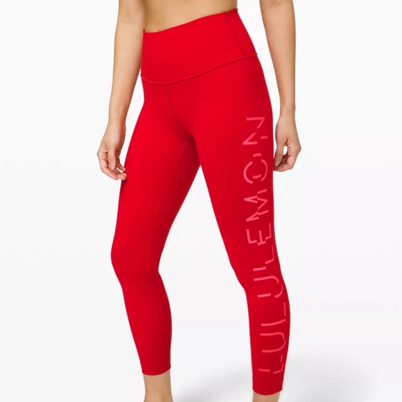 Lululemon *Rare* Lunar New Year Red Leggings Rare. - Picture 1 of 3